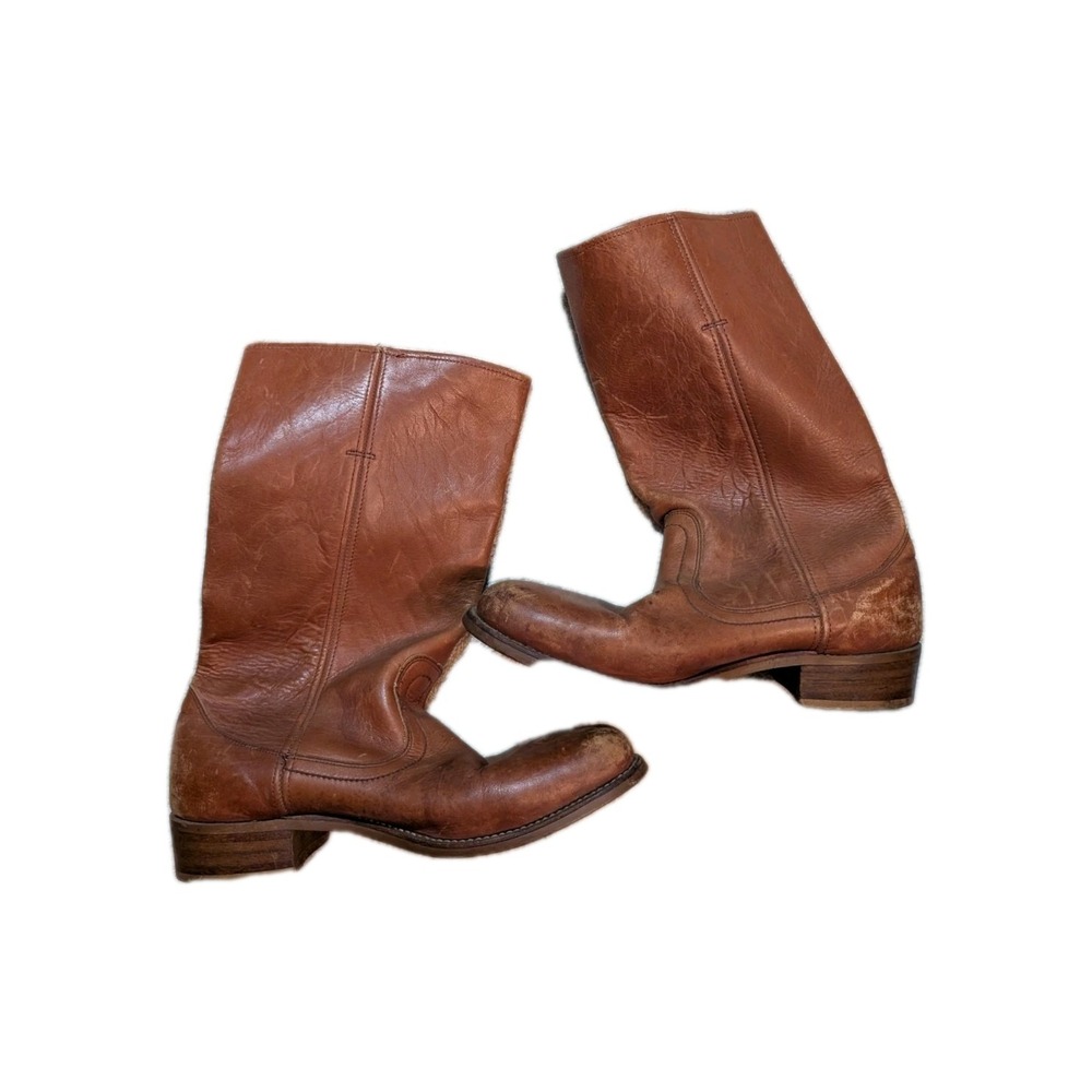 Vintage Leather Campus Boots Size 10 B